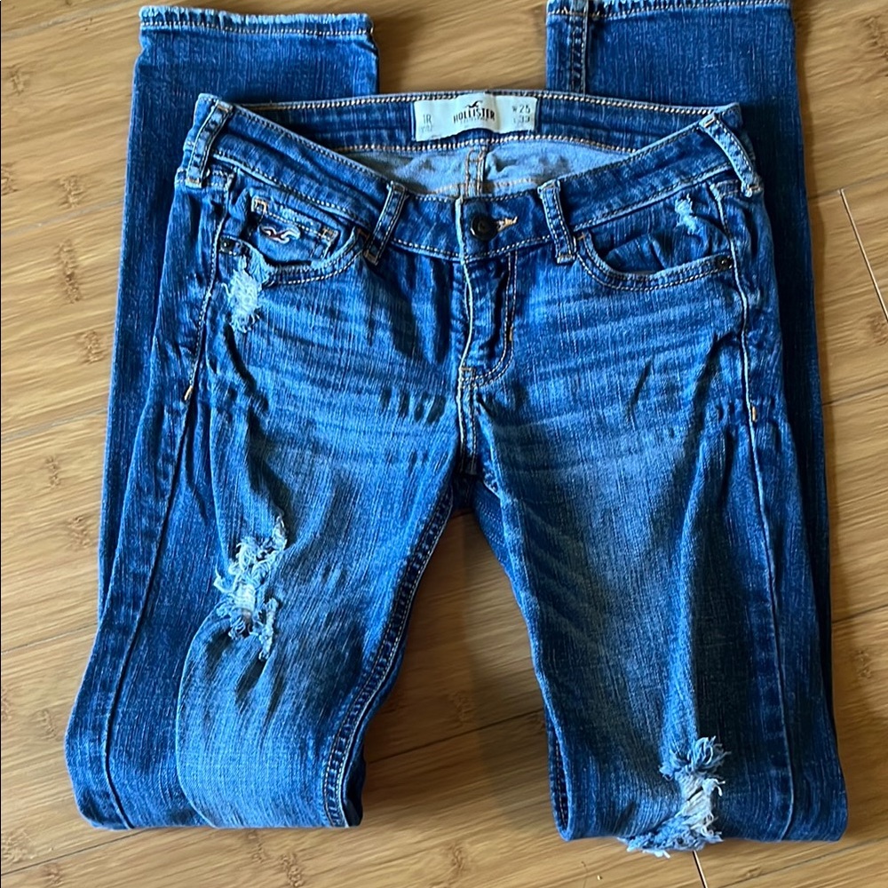 Hollister Distressed Blue Jeans